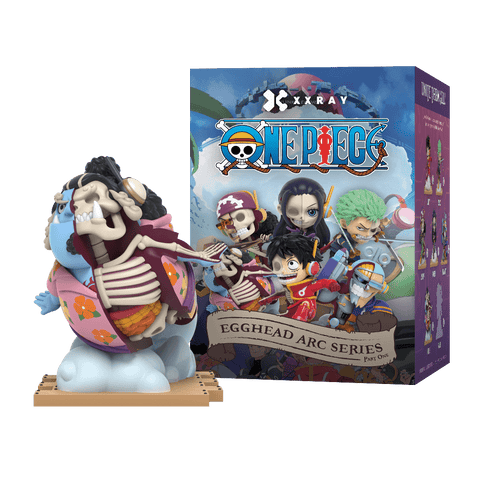 Jinbe in a pink floral-patterned futuristic suit and white boots, showing a massive anatomical dissection on his right side and his characteristic calm, powerful stance.