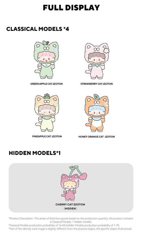 zZoton My Little Cat Fruit Party Series Blind Box