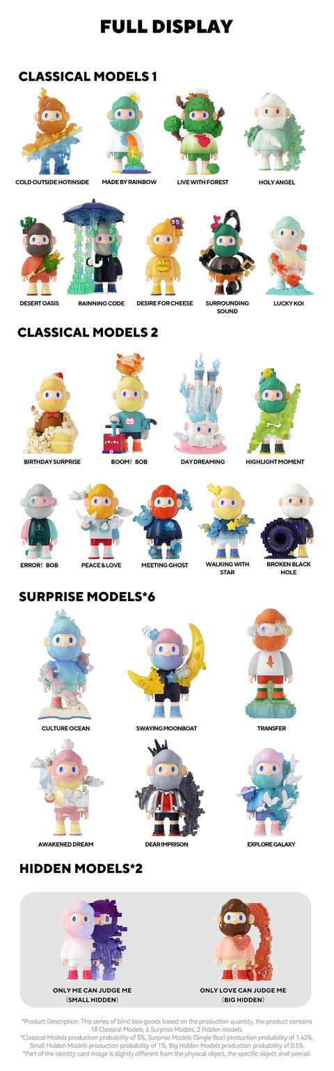 FARMER BOB Next Generation Pixel Universe Series Blind Box Full Set View