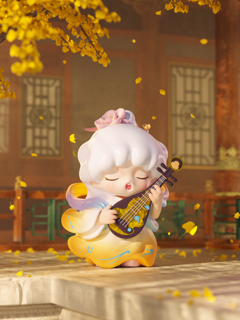 A dancer wrapped in translucent veils stands amid floating orbs of color, her skirt a shimmer of twilight. Light bends through her like melody, scattering across her gaze. The dream glows electric, a symphony of motion caught between dusk and awakening.